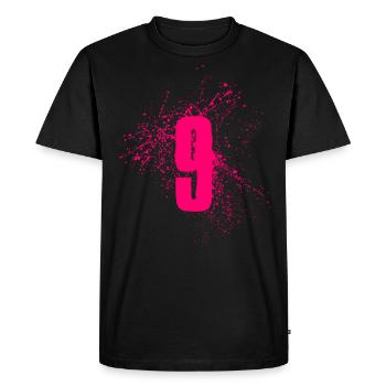 9 - T-shirt Premium bio Homme - noir - Devant - Nico (187cm)