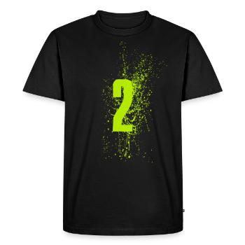 2 - T-shirt Premium bio Homme - noir - Devant - Nico (187cm)