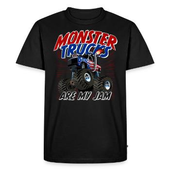 Monster Trucks Monstertruck sont ma confiture - T-shirt Premium bio Homme - noir - Devant - Nico (187cm)