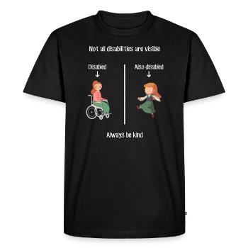 Ehlers Danlos syndrome EDS - Men's Premium Organic T-Shirt - black - Front - Nico (187cm)
