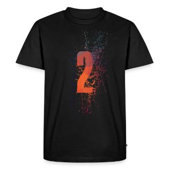 2 - T-shirt Premium bio Homme - noir - Devant - Nico (187cm)
