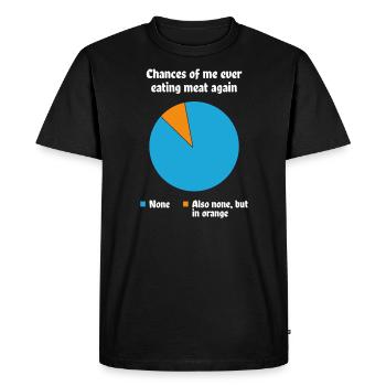 Cadeau végétalien végétalien végétalien végétalien - T-shirt Premium bio Homme - noir - Devant - Nico (187cm)
