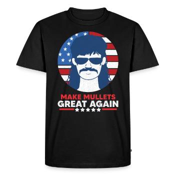 Énonciations de mulet - T-shirt Premium bio Homme - noir - Devant - Nico (187cm)