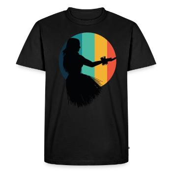 Hula Dancer Hula Dancing Hawaii - Men's Premium Organic T-Shirt - black - Front - Nico (187cm)