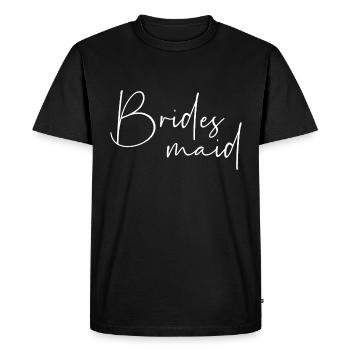 Bridesmaid - Men's Premium Organic T-Shirt - black - Front - Nico (187cm)