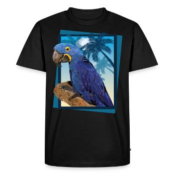 Ara hyacinthe - T-shirt Premium bio Homme - noir - Devant - Nico (187cm)