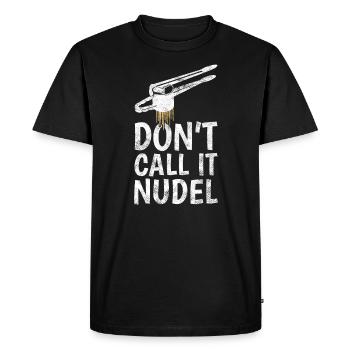 Schwäbisch Spätzle Schwabe Swabian dialect - Men's Premium Organic T-Shirt - black - Front - Nico (187cm)