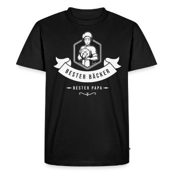 Baking Baker Sourdough Bread Master - Men's Premium Organic T-Shirt - black - Front - Nico (187cm)