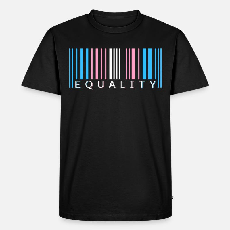 Transgender Barcode Trans Pride Gift - Men's Premium Organic T-Shirt - black