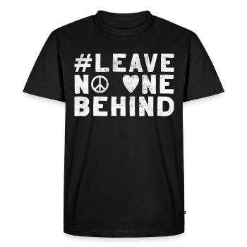 Leave No One Behind 2020 Statement - Men's Premium Organic T-Shirt - black - Front - Nico (187cm)
