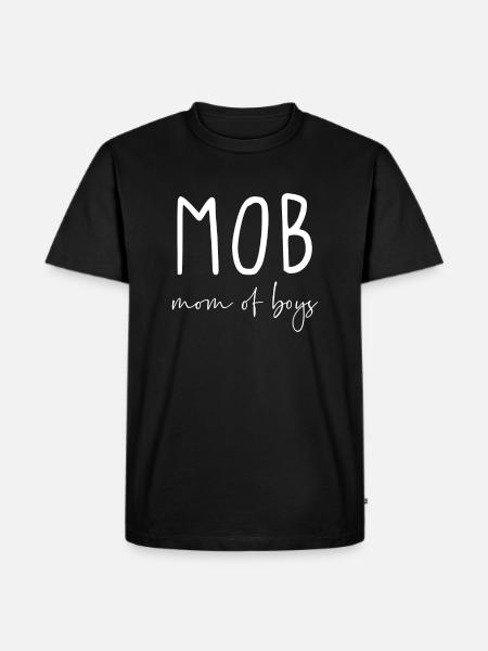 MOB mom of boys - Men's Premium Organic T-Shirt - black