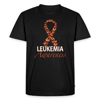 Leukemia blood cancer support gift - Men's Premium Organic T-Shirt - black - Front - Nico (187cm)