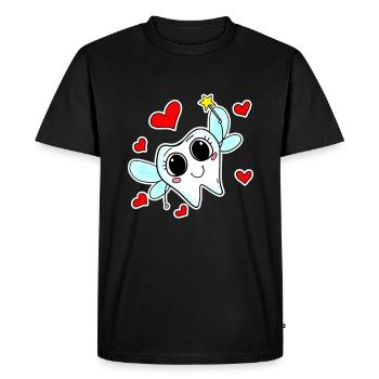 La magie des dents de la fée des dents - T-shirt Premium bio Homme - noir - Devant - Nico (187cm)