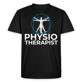 Physiothérapeute physiothérapeute - T-shirt Premium bio Homme - noir - Devant - Nico (187cm)