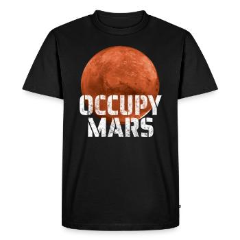 Occupy Mars Mission Vers Mars Espace Cadeau - T-shirt Premium bio Homme - noir - Devant - Nico (187cm)
