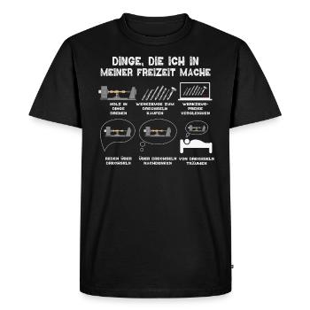 Turner Turners Turning Bench Turner - T-shirt Premium bio Homme - noir - Devant - Nico (187cm)