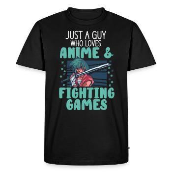Jeux vidéo Jeux d’ordinateur Jeux de jeu - T-shirt Premium bio Homme - noir - Devant - Nico (187cm)
