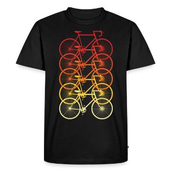 Bicycle Bike Without Battery Road Bike Gift Idea gift - Men's Premium Organic T-Shirt - black - Front - Nico (187cm)