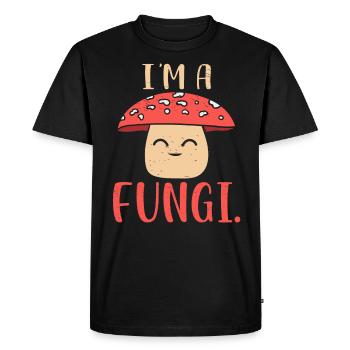 Champignons Champignons Champignons Biologiste Champignons - T-shirt Premium bio Homme - noir - Devant - Nico (187cm)