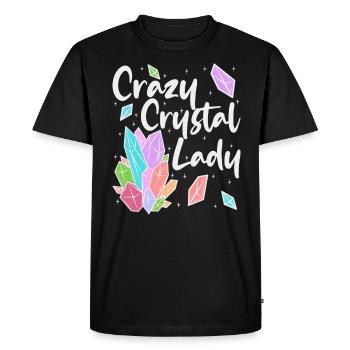 Crystal Healing Geology Geologists Gems Minerals - Men's Premium Organic T-Shirt - black - Front - Nico (187cm)