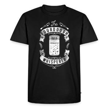 Boulangerie Sourdogh Whisperer Bread Baking Bakery - T-shirt Premium bio Homme - noir - Devant - Nico (187cm)