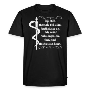 Pharmacist Medical Student Pharmacy School - Men's Premium Organic T-Shirt - black - Front - Nico (187cm)