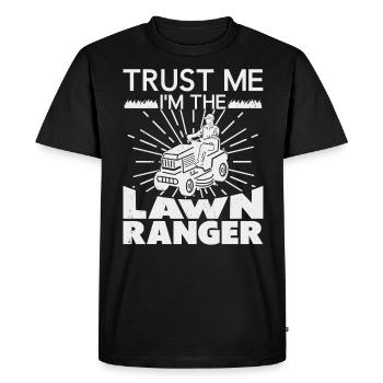 Lawn Caretaker Grass Lawn Mower Mowing Fields - Men's Premium Organic T-Shirt - black - Front - Nico (187cm)