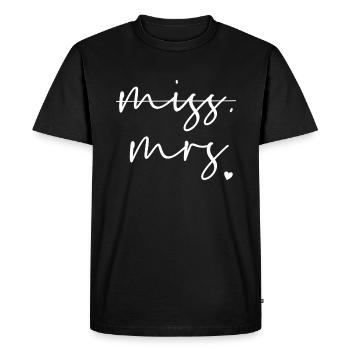 Miss Mrs - Men's Premium Organic T-Shirt - black - Front - Nico (187cm)
