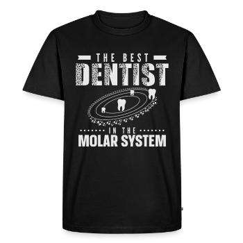 Meilleur dentiste dans le système molaire Zahnarzt - T-shirt Premium bio Homme - noir - Devant - Nico (187cm)