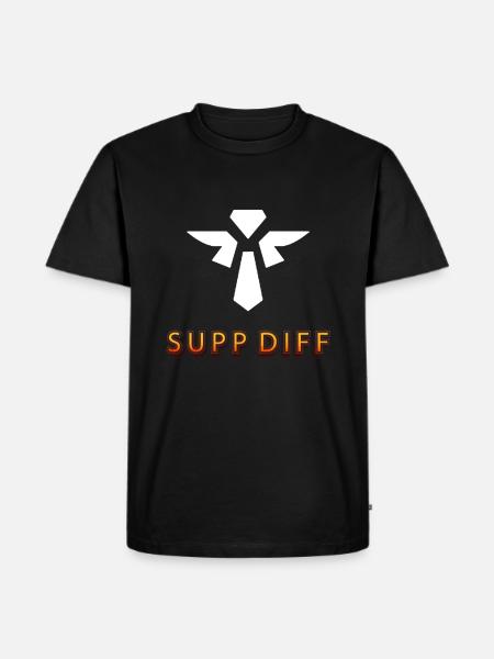 supp diff Tilter tilted gaming - Männer Premium Bio T-Shirt - Schwarz