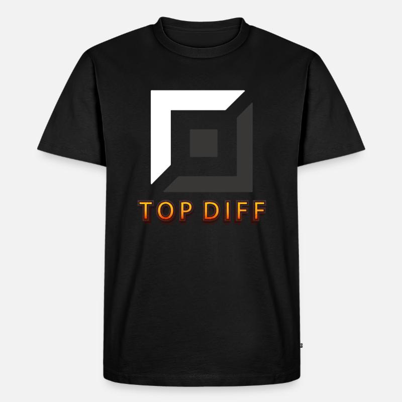 top diff tilter jeu incliné - T-shirt Premium bio Homme - noir