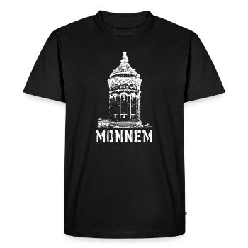 Dialecte de Monnem Mannheim pour les Mannheimers - T-shirt Premium bio Homme - noir - Devant - Nico (187cm)
