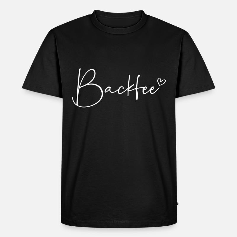 Backfee - Männer Premium Bio T-Shirt - Schwarz