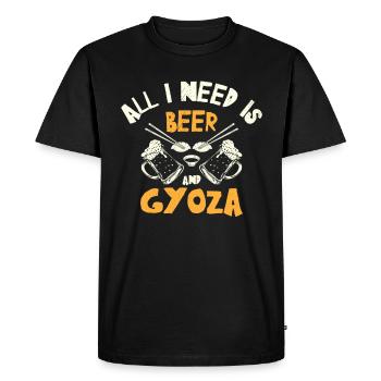 Gyoza Dumplings Asian Food Food Boisson - T-shirt Premium bio Homme - noir - Devant - Nico (187cm)