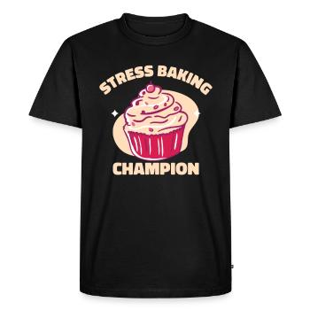 Pastry Chef Baking Champion Baked Goods Pastries - Men's Premium Organic T-Shirt - black - Front - Nico (187cm)