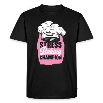 Pastry Chef Baking Champion Baked Goods Pastries - Men's Premium Organic T-Shirt - black - Front - Nico (187cm)