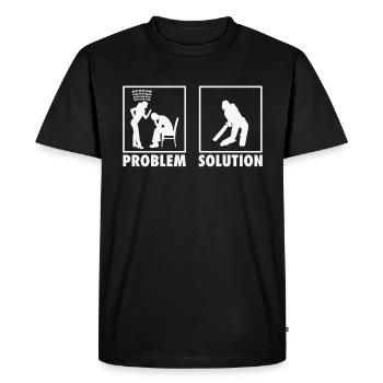 Jeu de cricket Problème de déclaration du joueur de cricket - T-shirt Premium bio Homme - noir - Devant - Nico (187cm)