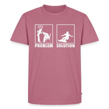 Snowboarding Snowboarder Athletes Statement - Männer Premium Bio T-Shirt - Mauve - Vorne - Nico (187cm)