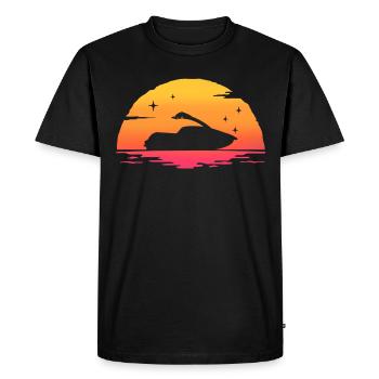 sunrise jet ski Jetski water sport - Men's Premium Organic T-Shirt - black - Front - Nico (187cm)
