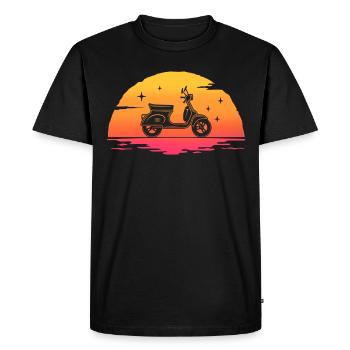 sunrise scooter cyclomoteur - T-shirt Premium bio Homme - noir - Devant - Nico (187cm)