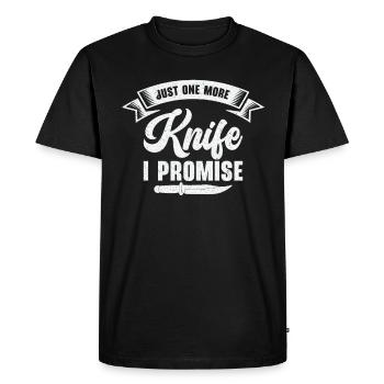 Knifemaking Knife Making Bladesmith Smithing Knife - Men's Premium Organic T-Shirt - black - Front - Nico (187cm)