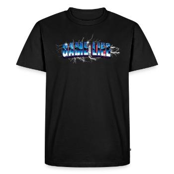 Vie du jeu - T-shirt Premium bio Homme - noir - Devant - Nico (187cm)
