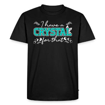 Médecine énergétique Cristaux Reiki Guérison énergétique - T-shirt Premium bio Homme - noir - Devant - Nico (187cm)