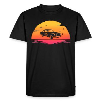 sunrise voiture classique retro voiture ancienne - T-shirt Premium bio Homme - noir - Devant - Nico (187cm)