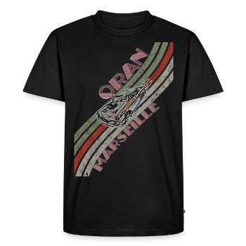 Oran Marseille - Men's Premium Organic T-Shirt - black - Front - Nico (187cm)