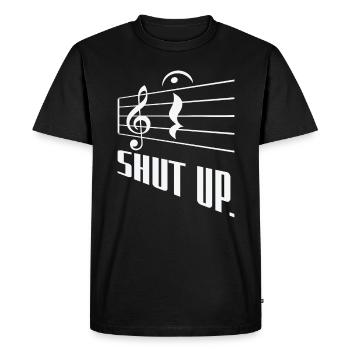 Fermata Compositeur de musique Écrivant un symbole musical - T-shirt Premium bio Homme - noir - Devant - Nico (187cm)