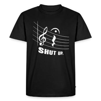 Fermata Compositeur de musique Écrivant un symbole musical - T-shirt Premium bio Homme - noir - Devant - Nico (187cm)