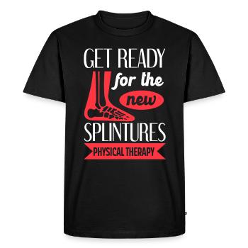 Physical Therapy Get Ready For the New Splintures - Men's Premium Organic T-Shirt - black - Front - Nico (187cm)