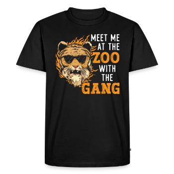 Zookeeper Animal Care Zookeeping Wildlife Nature - Men's Premium Organic T-Shirt - black - Front - Nico (187cm)
