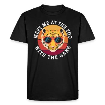 Zookeeper Animal Care Zookeeping Wildlife Nature - Men's Premium Organic T-Shirt - black - Front - Nico (187cm)